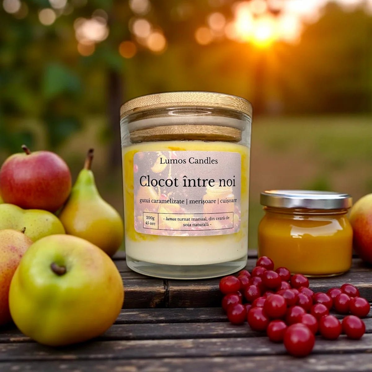 Lumanare Parfumata de Toamna - Clocot Intre Noi - 200g - Lumos Candles