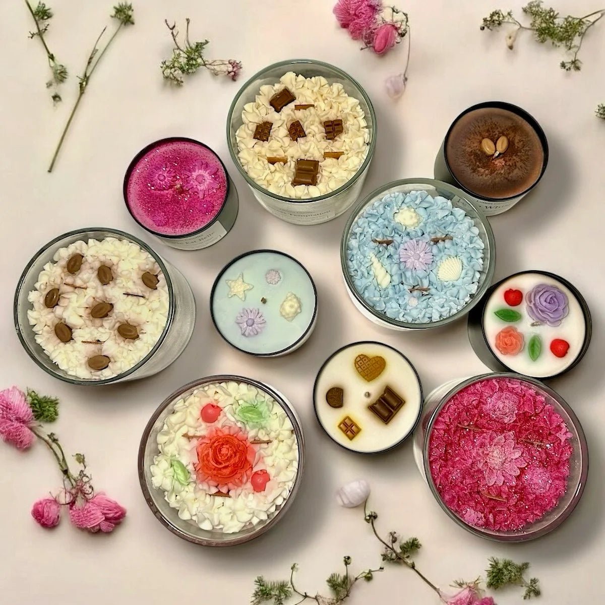 2 lumanari parfumate la alegere - Set Duo Delight - 200g + 450g - Lumos Candles