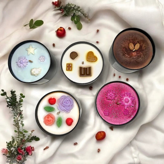 3 lumanari parfumate la alegere - Set Triple Treat - 200g per lumanare - Lumos Candles
