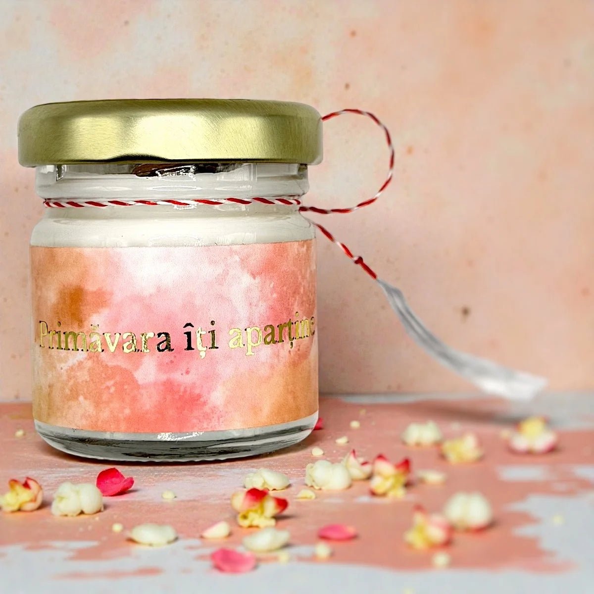 Lumanare Parfumata de Martisor - Primavara Iti Apartine - 40g - Lumos Candles