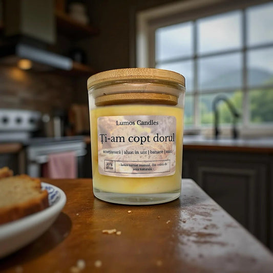 Lumanare Parfumata de Toamna - Ti - am Copt Dorul - 200g - Lumos Candles