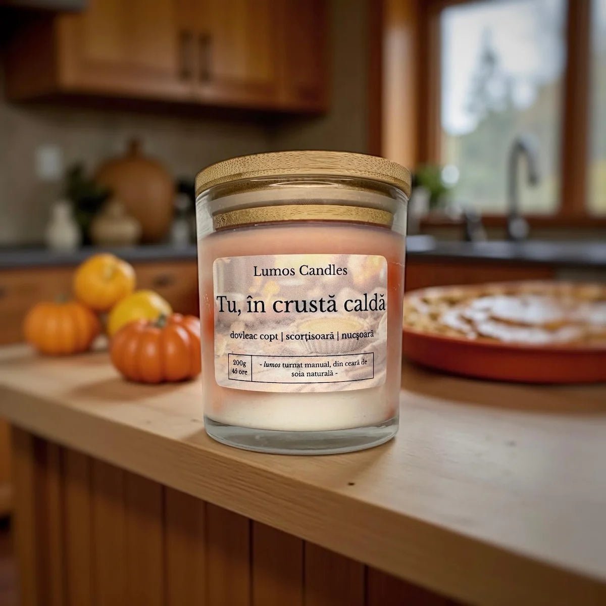 Lumanare Parfumata de Toamna - Tu, In Crusta Calda - 200g - Lumos Candles