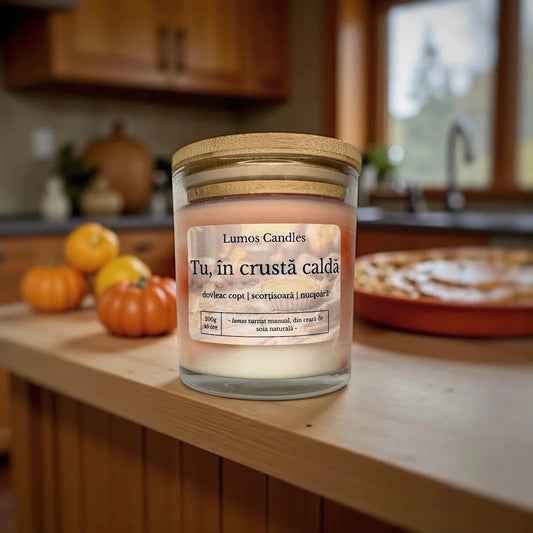Lumanare Parfumata de Toamna - Tu, In Crusta Calda - 200g - Lumos Candles