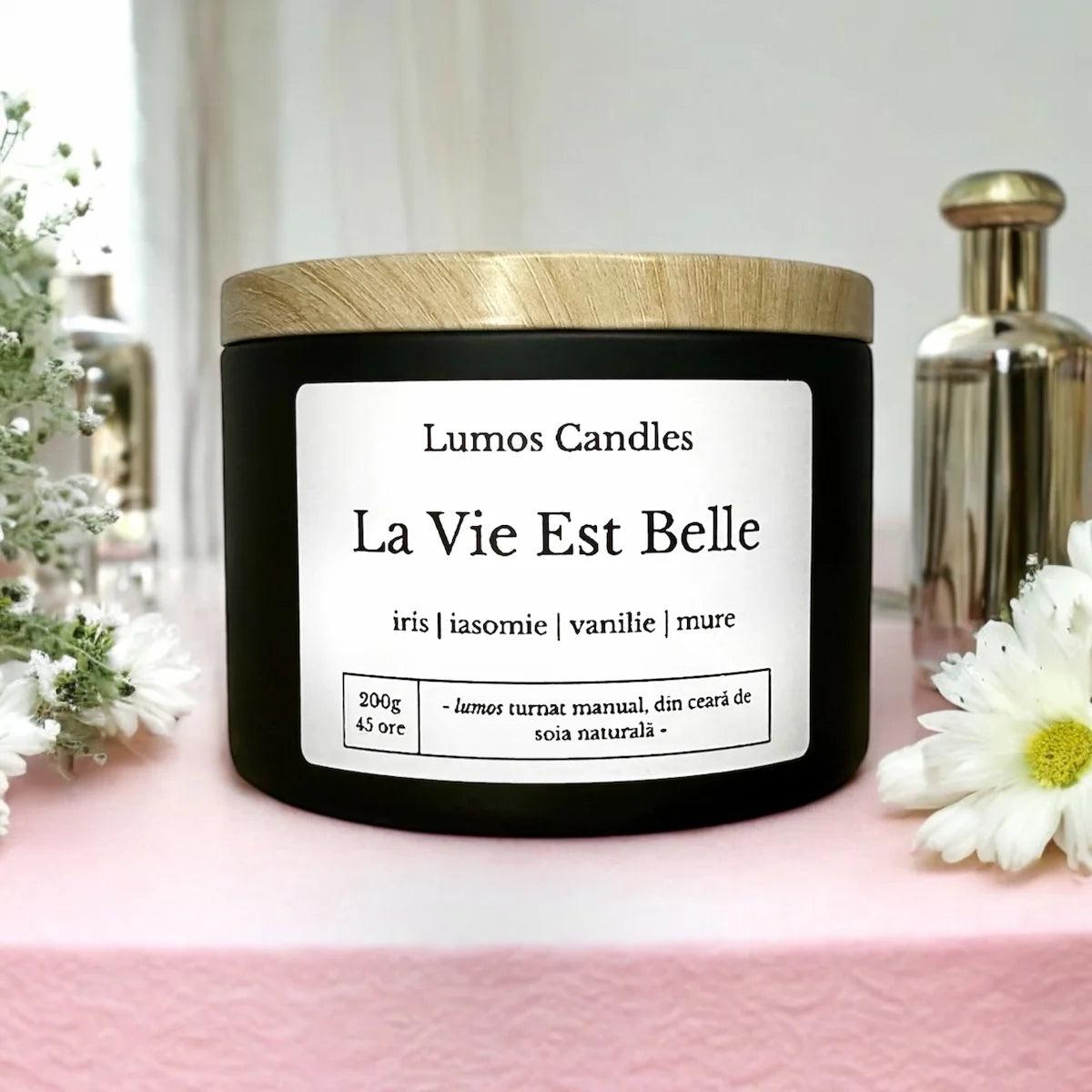 Lumanare parfumata La Vie Est Belle - 200g - Lumos Candles