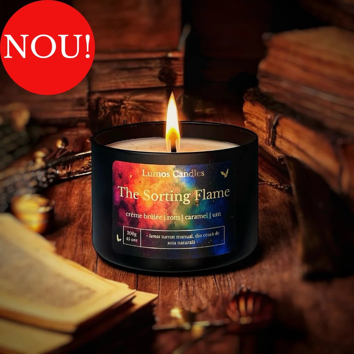 Lumanare parfumata The Sorting Flame - 200g - Lumos Candles