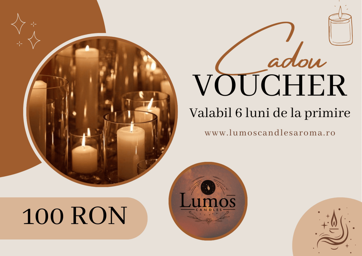Voucher cadou 100 RON - Lumos Candles